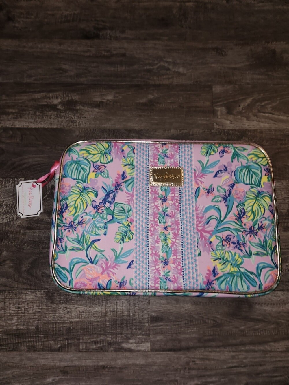 Lilly Pulitzer Tech Sleeve in the "Mermaid in the Shade" (Amethyst Tint)